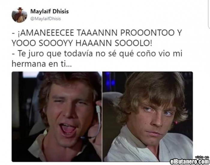 Han Solo y Luke Skywalker