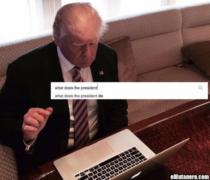 El primer dia de trabajo de Donald Trump
